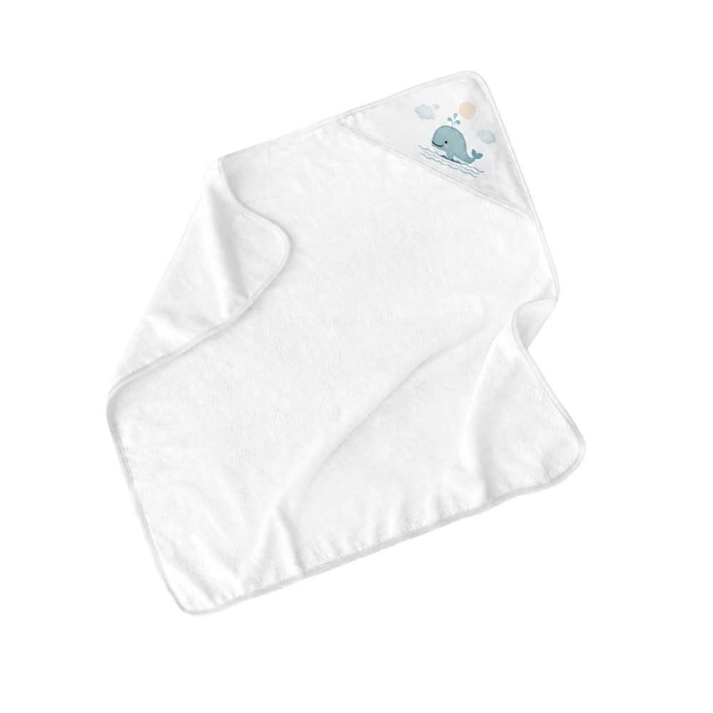 Europatillverkad - Babyhandduk Med Huva